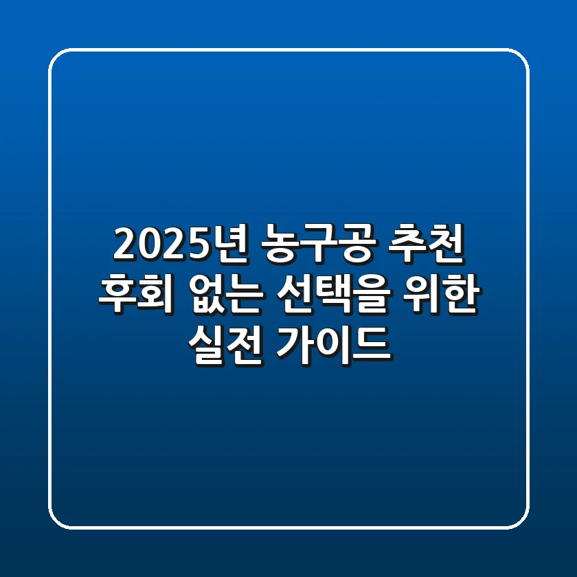 2025년 농구공 추천: 후회 없는 선택을 위한 실전 가이드